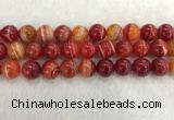 CAA1915 15.5 inches 14mm round banded agate gemstone beads