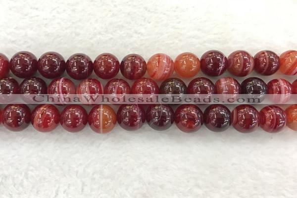 CAA1925 15.5 inches 14mm round banded agate gemstone beads