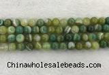 CAA1973 15.5 inches 10mm round banded agate gemstone beads