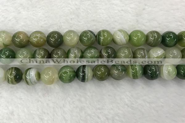 CAA1985 15.5 inches 14mm round banded agate gemstone beads