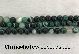 CAA2013 15.5 inches 10mm round banded agate gemstone beads