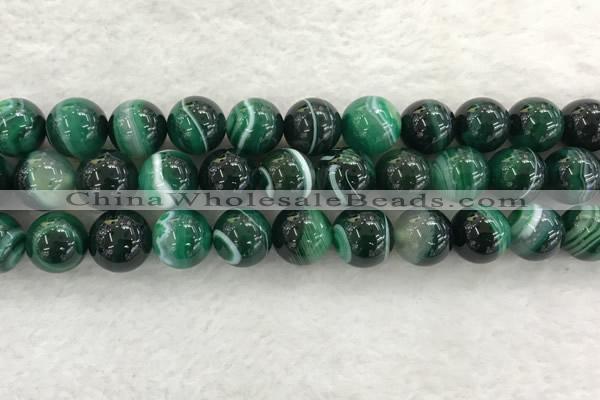 CAA2016 15.5 inches 16mm round banded agate gemstone beads