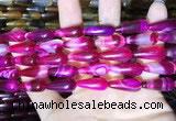 CAA2053 15.5 inches 8*20mm teardrop agate beads wholesale