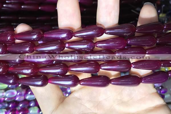 CAA2054 15.5 inches 8*20mm teardrop agate beads wholesale