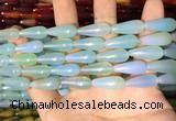 CAA2056 15.5 inches 8*20mm teardrop agate beads wholesale