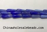 CAA2077 15.5 inches 10*30mm teardrop agate beads wholesale