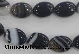 CAA210 15.5 inches 10*14mm oval madagascar agate beads