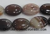 CAA211 15.5 inches 13*18mm oval madagascar agate beads