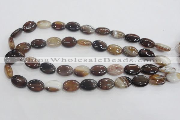 CAA211 15.5 inches 13*18mm oval madagascar agate beads