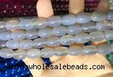 CAA2111 15.5 inches 10*14mm drum agate beads wholesale