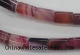 CAA215 15.5 inches 8*12mm column madagascar agate beads