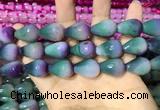 CAA2164 15.5 inches 15*20mm faceted teardrop agate beads