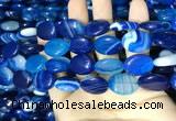 CAA2174 15.5 inches 15*20mm oval banded agate beads wholesale