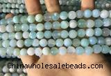 CAA2241 15.5 inches 8mm faceted round banded agate beads