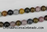 CAA228 15.5 inches 4mm round ocean agate gemstone beads wholesale