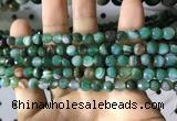 CAA2286 15.5 inches 6mm faceted round banded agate beads