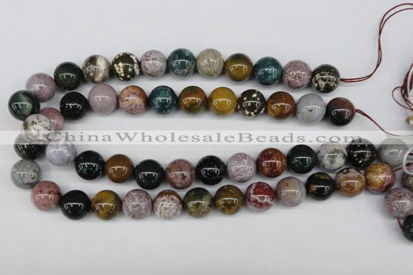 CAA233 15.5 inches 14mm round ocean agate gemstone beads wholesale