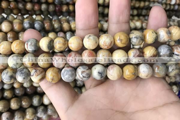 CAA2351 15.5 inches 10mm round crazy lace agate beads wholesale