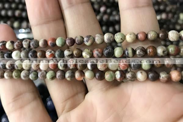 CAA2370 15.5 inches 4mm round ocean agate beads wholesale