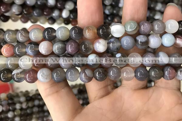 CAA2380 15.5 inches 8mm round Botswana agate beads wholesale