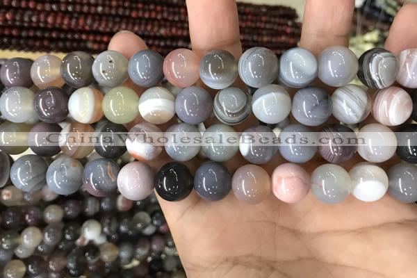 CAA2382 15.5 inches 12mm round Botswana agate beads wholesale