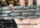 CAA2678 15.5 inches 9*29mm - 10*30mm rice tibetan agate dzi beads