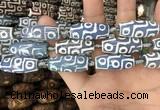 CAA2742 15.5 inches 12*30mm - 13*31mm rice tibetan agate dzi beads