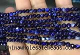 CAA2835 15 inches 4mm faceted round fire crackle agate beads wholesale