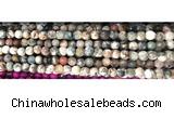 CAA2883 15 inches 6mm faceted round fire crackle agate beads wholesale