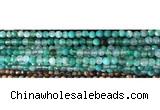 CAA2888 15 inches 6mm faceted round fire crackle agate beads wholesale