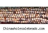 CAA2889 15 inches 6mm faceted round fire crackle agate beads wholesale