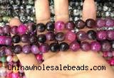 CAA3069 15 inches 10mm faceted round fire crackle agate beads wholesale