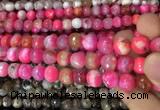 CAA3086 15 inches 10mm faceted round fire crackle agate beads wholesale