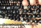 CAA3093 15 inches 10mm faceted round fire crackle agate beads wholesale