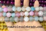 CAA3139 15 inches 12mm faceted round fire crackle agate beads wholesale