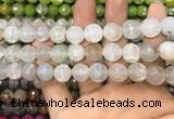 CAA3147 15 inches 12mm faceted round fire crackle agate beads wholesale