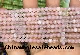 CAA3261 15 inches 4mm faceted round agate beads wholesale