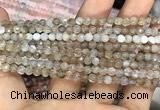 CAA3274 15 inches 4mm faceted round agate beads wholesale