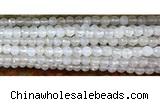 CAA3290 15 inches 6mm faceted round agate beads wholesale