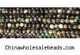 CAA3298 15 inches 6mm faceted round agate beads wholesale