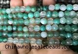CAA3309 15 inches 6mm faceted round agate beads wholesale