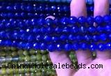 CAA3336 15 inches 8mm faceted round agate beads wholesale