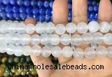 CAA3360 15 inches 10mm faceted round agate beads wholesale