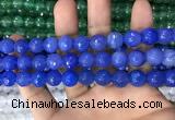 CAA3376 15 inches 10mm faceted round agate beads wholesale