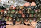 CAA3382 15 inches 10mm faceted round agate beads wholesale