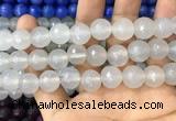 CAA3395 15 inches 12mm faceted round agate beads wholesale