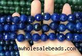 CAA3408 15 inches 12mm faceted round agate beads wholesale