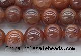 CAA3501 15.5 inches 6mm round AB-color fire agate beads wholesale