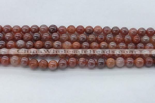 CAA3501 15.5 inches 6mm round AB-color fire agate beads wholesale