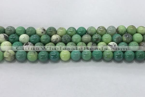 CAA3517 15.5 inches 8mm round AB-color grass agate beads wholesale